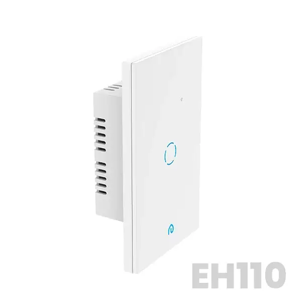 Conheça o Interruptor inteligente EH-110 da Evolut Home para automação residencial. Controle facilmente as luzes da sua casa com um único dispositivo.