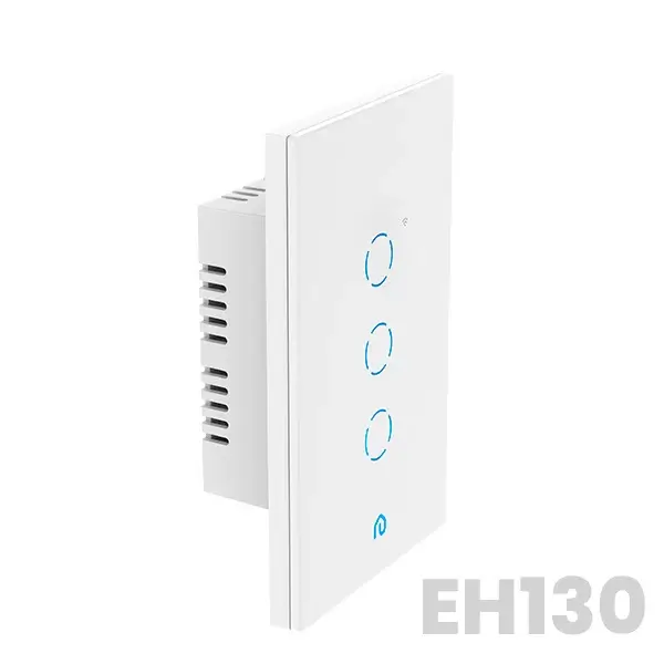 Conheça o Interruptor inteligente EH-130 da Evolut Home para automação residencial. Controle facilmente as luzes da sua casa com um único dispositivo.